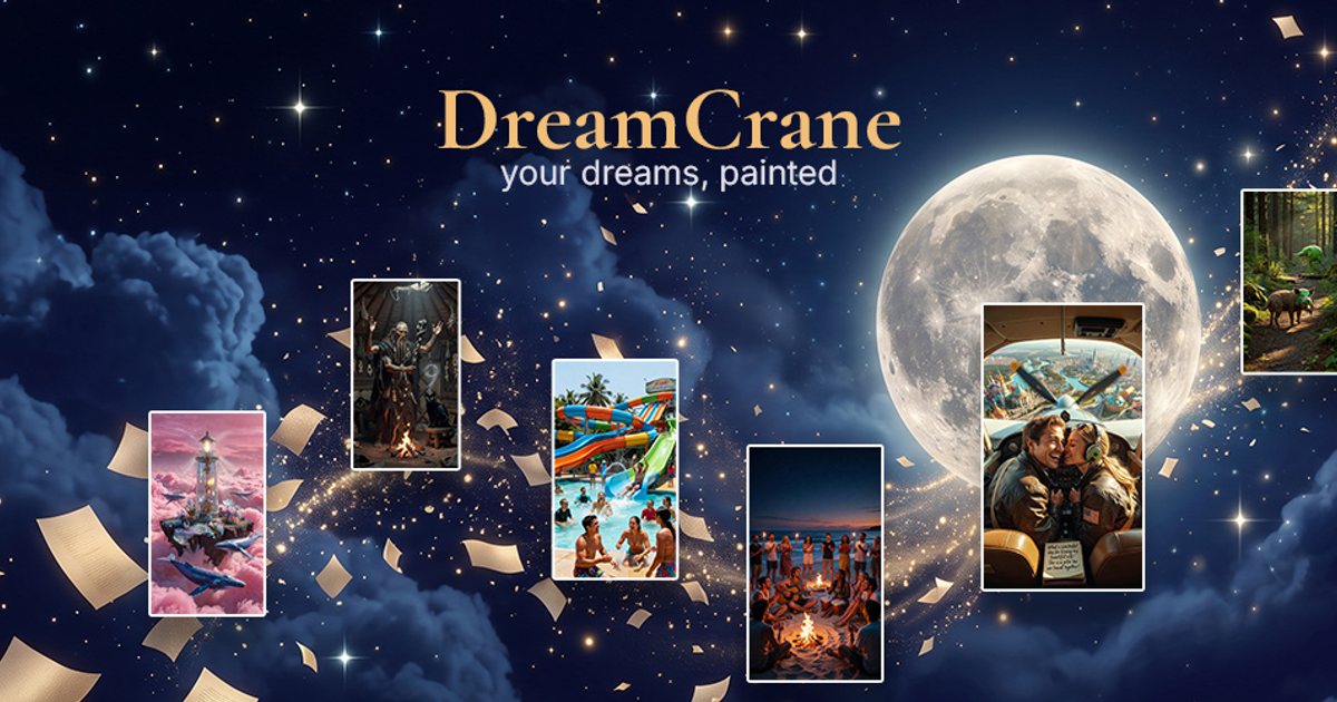 DreamCrane feature graphic used on Google Play